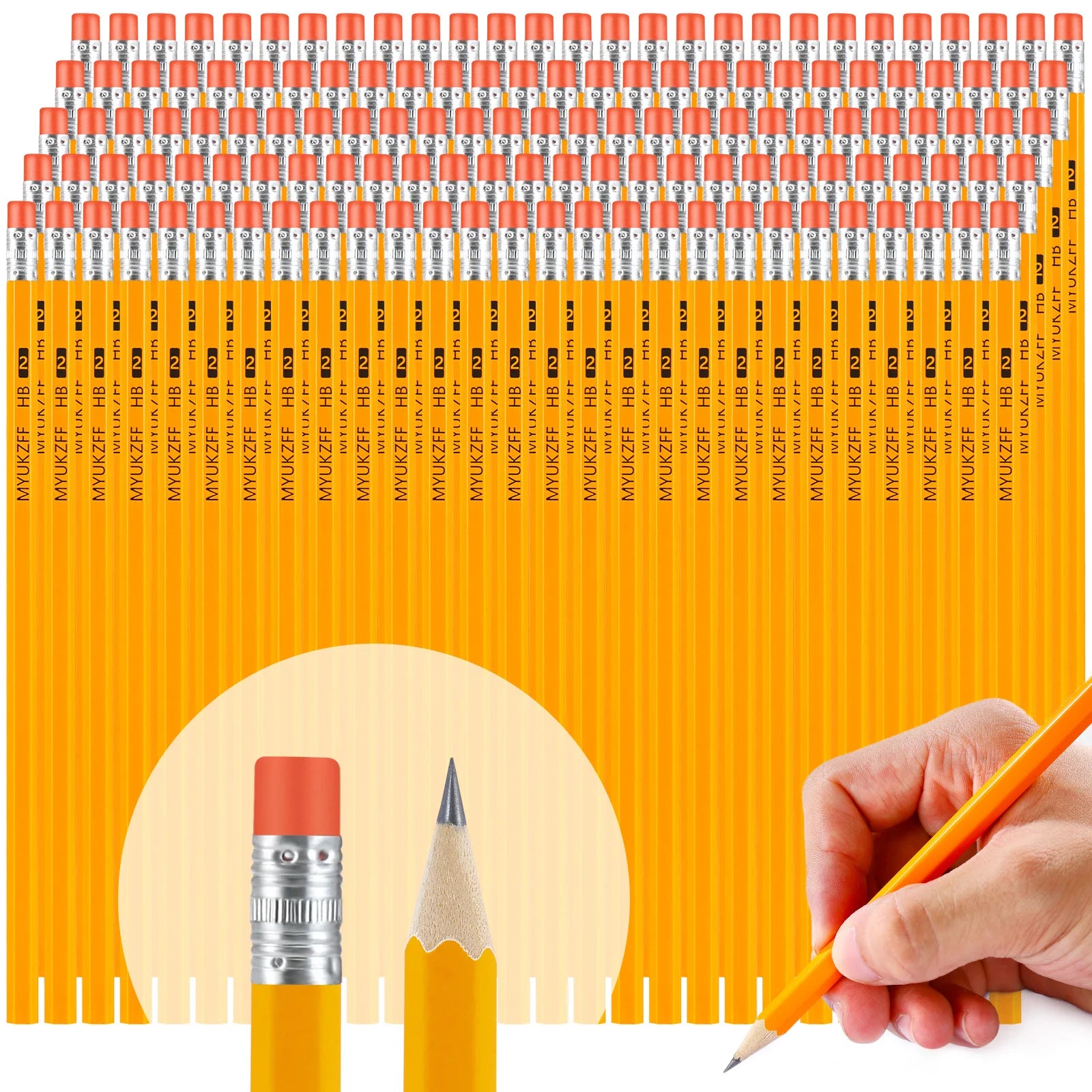 150 Pcs Yellow Pencils Bulk
